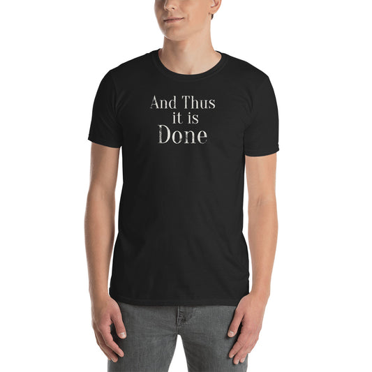 And Thus it is Done HEMA Short-Sleeve Unisex T-Shirt